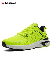 baasploa Giày chạy bộ nam, giày đi bộ nhẹ, giày thể thao ngoài trời nam thời trang thoáng khí bằng lưới, giày thể thao chạy bộ tennis mùa xuân, giày ngoài trời, giày thể thao, giày học sinh, giày chạy bộ kiểu retro, giày casual kiểu retro (Nếu bàn chân của bạn rộng hơn, vui lòng chọn lớn hơn một cỡ) - màu xanh lá - Xem 3