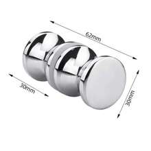 Aluminum Alloy Door Handle Back-To-Back Single Glass Door Knob Puller Bathroom Shower Cabinet Glass Door Handle Home Hardware - Multicolor - View 18