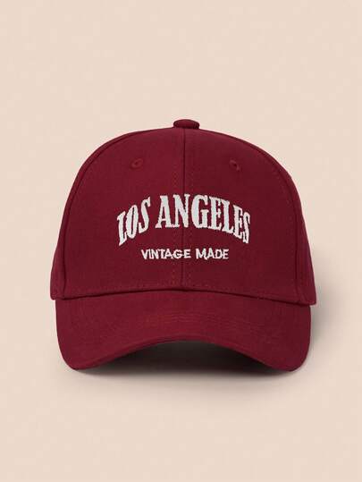 1/2 件儿童男女通用刺绣字母“LOS ANGELES”Y2K 风格透气棒球帽，适合户外休闲穿着，适合春秋季节