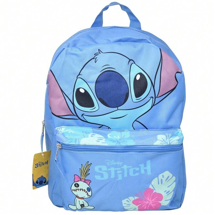 Disney Blue Lilo And Stitch Nylon School Backpack 16" Bookbag For Girls & Boys - Nhiều màu - Xem 1