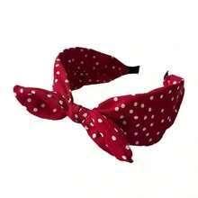 Summer New Retro Casual Cashew Flower Bow Rabbit Ear Wide Fashion Fabric Headband For Women Hairband Hair Hoop, Bow Accessories, Hairband Headband For Women, Hair Accessories, Knotted Headband