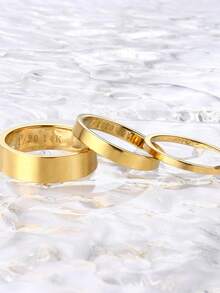 Milacolato 14K Gold Filled Rings For Women Gold Stacking Stackable Band Rings Thick Thin Band Plain Pinky Thumb Ring Non Tarnish Comfort Fit Size 5-11