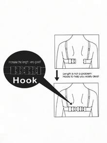 3 件弹性胸罩延长钩，内衣胸罩带延长钩，女士胸罩肩带延长钩 - 米色 - 查看 4