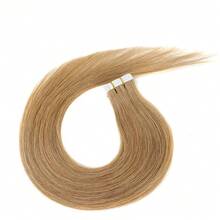 20pcs Straight Thick Tape In  Remy Human Hair Extension For Salon  Dark Brown Color 2# 16-26 Inches Silk Straight Double Side Seamless Skin Weft Hair Extension ,Feel - Easy To Apply And Reuse, High Quality Natural Style Tape In Hair  Extentions - S12 - Xem 6