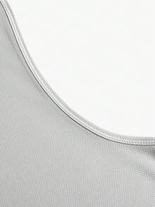 Muscle Man Gym Fitness Sleeveless Tank Top, Workout Activewear Suitable For Weightlifting, Outdoor Leisure, Running, Basketball, Football - Grey - View 3