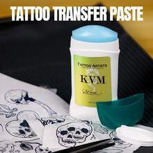 KVM NAOM-Transfer Paste Set, Tattoo Transfer Paste, 4 Layers A4 Size Tattoo Stencil Transfer Paper, The Paste Is Silky Smooth And Easy To Push, The Colour Development Is Delicate And Does Not Smudge, The Transfer Paper Is Precisely Shaped And Not Fuzzy, Simple And Efficient, Tattoo Patterns Are Clearly Presented, Tattoo Transfer Tool, Tattoo Accessory, Tattoo Artist Must Have! - Multicolor - View 9