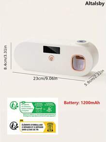 1 件智能紫外线牙刷消毒器和牙膏分配器、USB 充电壁挂式牙刷架（带牙膏挤压装置）、5 槽牙刷架（带自动消毒功能）、浴室牙刷消毒器、浴室储物、浴室配件家居浴室装饰秋季装饰返校 - 彩色 - 查看 11