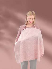 Thai sản Bảo hiểm chăm sóc Khăn quàng cổ , Xe đẩy em bé & Vải phủ ghế ô tô , Ánh sáng & Thoáng khí Chống chói Cape Đối với Cho con bú - Màu hồng Mèo - Hồng - Xem 3