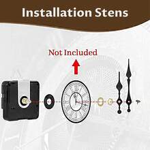 3 Stück leises Uhrwerk-Set mit 6 Uhrzeigern, für Wand- und Tischuhren Reparatur, Ersatz und Selbstbau, 3 Schaftlängen: 16mm, 20mm, 22mm, geeignet für Wanddekoration, tolles Geschenk für Uhrenliebhaber, Heimdekoration, Raumdekoration