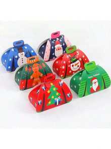 36 Peças Caixas de Presente com Design de Suéter de Natal, Caixas de Presente de Papel com Tema de Feliz Natal com Padrões de Papai Noel, Boneco de Neve, Rena e Homem de Gengibre, Adequado para Presentes de Festa de Natal, Caixas de Presente com Padrão Misto de Papai Noel e Boneco de Neve, Decorações de Festa de Natal, Presentes de Natal, Decorações de Natal, Presentes, Enfeites de Natal, Enfeites de Meia
