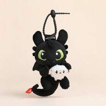Universal Pictures Official Licensed Series - Cute Toothless 13cm Plush Hanging Ornament/Keychain/Backpack Hook, Sitting Soft Toy, Birthday Gift - Toothless Series Sheep Style - View 3