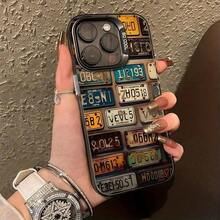 1pc Burgundy Gradient Minimalist Leopard, Lips, Pool Ball, English Text Printed Phone Case, Suitable For IPhone 16 Pro Max, 17/15/14 Plus, 13/12/11, Series - 彩色 - 查看 1