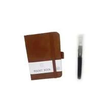 1 pezzo Taccuino tascabile minimalista di moda, formato A7/A6/A5, in morbida pelle di pecora, texture fine, pagine in carta spessa, resistente all'acqua e agli urti, design a quadri con protezione della privacy, con portapenne, taccuino semplice per studenti, taccuino tascabile portatile, diario pianificatore per studenti
