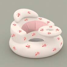 1pc Inflatable Sit-Up Chair For Baby Boys/Girls, Portable Inflatable Sofa Chair With Air Pump, Bathtub Seat