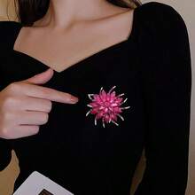 1pc - 7 Color Options Elegant Vintage Zinc Alloy Brooch, Suitable For Women's Daily, Party, DIY, Holiday Gift - XD7938 - View 2