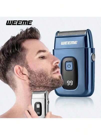 Rasoio elettrico da uomo, rasoio elettrico ricaricabile multifunzionale, adatto per uso domestico e in salone, rifinitore di barba preciso, kit da barba portatile per viaggi e trasferte di lavoro, regalo perfetto per la Festa del Papà