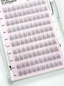 120 szt. naturalnych, bezklejowych, luźnych, syrenich sztucznych rzęs, przezroczysty trzonek, przyjazny dla początkujących, sztuczny norek, 3-częściowy, codzienny makijaż bez makijażu, segmentowane, pojedyncze kępki rzęs, kępki rzęs, pojedyncze rzęsy, sztuczne rzęsy