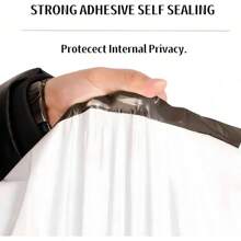 White Poly Mailers 11x17 Inches Waterproof Self Sealing Shipping E Commerce Bags For Apparel And Non Fragile Items 10 Pack - 9.8x11.8 inches - 查看 3