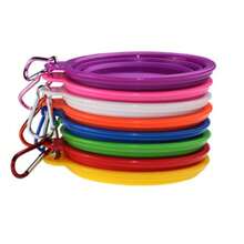 1 件宠物户外水瓶 550ML，带折叠碗的便携式狗水瓶，旅行水瓶便携式水瓶，适用于狗和猫，3 种颜色可选，适合小型到大型犬种，户外徒步旅行宠物必备，现代狗和猫配件