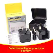 通用旅行适配器，英国/欧盟/美国/澳大利亚插头转换器，全球多国电源适配器