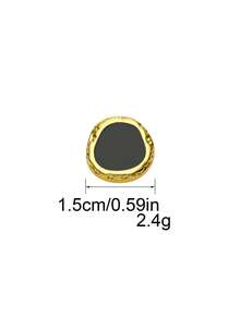 10 قطعة/مجموعة أزرار معدنية ذات ملمس مطرقة غير متماثل بطراز قديم، مناسبة للمعاطف والسترات والبدل والأزياء الرسمية، ويمكن استخدامها كأزرار زخرفية مخيطة باليد. مناسبة للملابس والأحذية والحقائب وصناديق الهدايا والإكسسوارات المجوهرة DIY، متوفرة بألوان وأحجام متعددة