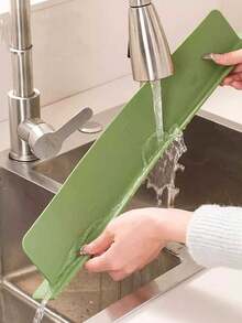 Multi-Functional Suction Cup Water Deflector, Sink Water Deflector, Kitchen Countertop Splash-Proof Water, Extended Sink Water Deflector For Bathroom Washbasin - Multicolor - View 14