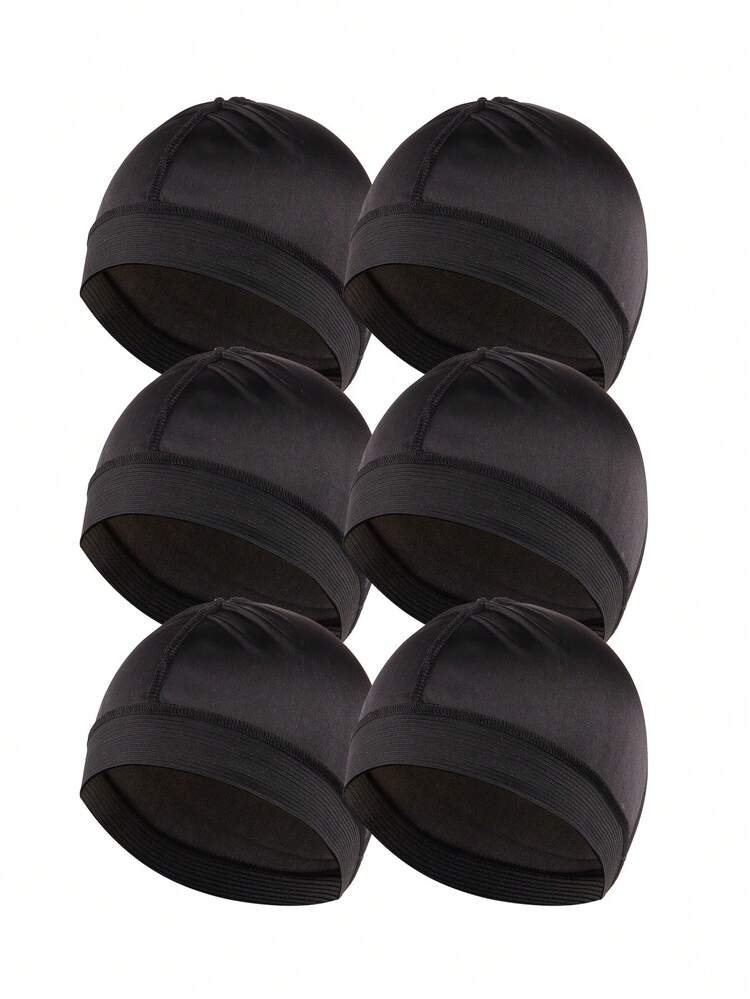 1/2/4/10pcs Pack Fashionable Stretchy Silky Wavy Beanie, Multifunctional Sports & Sleep Cap For Men, Suitable For Cycling, Running And Shower - Multicolor - View 10