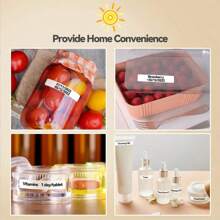 5pcs 12mmx40mm White Gap Label Paper Fit For P12 P15 Phomemo D30 Q30 Printer Waterproof Self Adhesive Thermal Printer Sticker