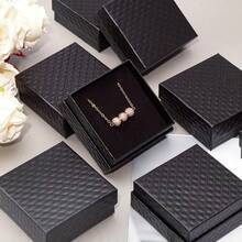 2/5/8/10/12/15pcs Jewelry Box, Diamond Pattern Jewelry Packaging Box, Silver Jewelry Necklace Box, Ring & Earring Storage Box - Gift Boxes - View 13