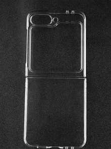 1pc Transparent Folding Phone Case, Glossy Phone Case, Folding Screen Phone Case, Suitable For Samsung Z FLIP 3/4/5/6/7/Z FOLD 3/4/5/6/MOTO RAZR 40/40 ULTRA/50/50 ULTRA/60 ULTRA - 無色 - 查看 5