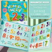 Kinder Papier-basierte Aufklärungskognitive Spielsachen, Magnetische digitale Rechenunterrichtshilfen, Baby Intelligenz Frühkindliche Bildung Trainings Spiele.