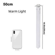 Intelligent LED Motion Sensor Light, Thin Cat Eye Mountain Shaped Lamp Strip For Home Decor, Rechargeable Self-Adhesive Cabinet Wardrobe Light, 10cm/200mAh, 30cm/400mAh, 50cm/400mAh Motion Sensor Cabinet Light