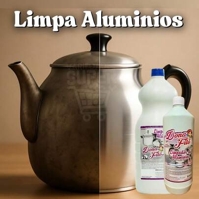 LIMPA ALUMINIO CONCENTRADO LIMPEZA PROFUNDA 1L ENVIO IMEDIATO