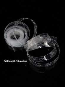 1 卷，10 米双孔气球拱门条，更坚固的气球花环条，用于气球绑扎，气球拱门和气球花环装饰，适用于复活节、生日、婚礼派对、洗礼、毕业典礼、万圣节、圣诞节、新年、母亲节礼物 - 無色 - 查看 6