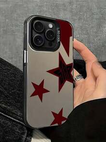 1pc Black Pentagram Pattern Full Body TPU Shockproof Phone Case Compatible With Apple 16 15 14 13 12 11 Pro Max, Series Waterproof Anti-Fall Scratch Resistant - 款式5(1pc) - 查看 2
