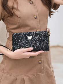 Sequin Fashion Wallet Clutch Purse For Women Wallet Purse Wallet Long Wallet Wristlet Wallet Money Wallet Fall
