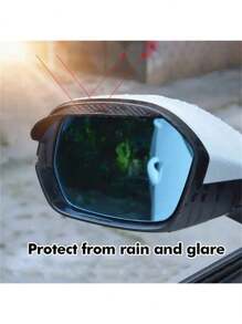 2 Packs Car Rearview Mirror Visor Rain Cover, Eyebrow Universal Rearview Mirror Visor, Suitable For Most Cars Trucks And SUVs