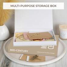 2 Peças Caixas Decorativas de Livros Abríveis, Decoração Moderna para Casa para Mesa de Centro, Estante de Livros ou Lareira, Belos Livros Falsos para Armazenamento de Fotos e Lembranças