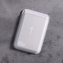 Magnetic Advanced PU Leather White Cross Pattern Magnet Card Clip For IPhone 16 15 14 13 12 Pro Max Wallet Ultra-Thin Protective Design Can Hold 1-3 Credit Cards Or ID Cards - 白色 - 查看 1