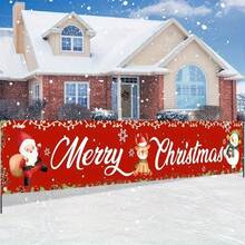 1pc Christmas Party Backdrop Banner Flag, Made Of Polyester, Suitable For Christmas Decoration, Photography Backdrop, Home Decor, Wall, Garden, Festival Celebration, Anniversary, Merry Christmas Party Decor