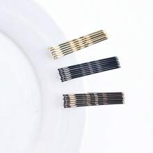 60/120/150/200 件 U 型发夹，适合女孩女士浓密头发造型的发夹，发髻延长器，发髻制作器，发髻发片，发夹 - 黑色 - 查看 10