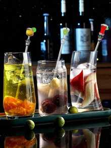 5/10pcs Acrylic Drink Stirrers/Stirring Spoons For Cocktail/Martini Mixing, Bar Party Tableware Decorations Household Cute Long-Handled Spoon,For Dessert, Heat-Resistant Creative Stirring Stick Spoon, Kitchen, Christmas Gift(Random Style)