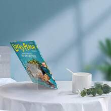 1pc Acrylic Bookshelf, Transparent Book Stand, Book Holder, Minimalist Creative Student Book Display Rack - Multicolor - View 12