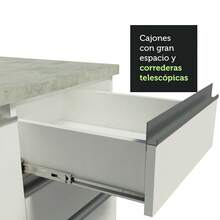 Complete Kitchen Cabinet 310cm Glamy Madesa 02 White Color - 白色 - 查看 7