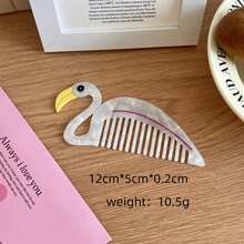 1pc Cute Student Hair Comb, Cartoon Design Thick Acrylic Anti-Static Comb, Dog Decor Hair Accessory, Portable Straight Hair Brush, Cartoon Bear Animal Shaped Comb, Creative Fashion Student Portable Straight Hair Brush, High Quality Thick Dog Comb, Cute Cartoon Animal Acrylic Portable Pocket Comb For Women, Hair Accessories, Hair Styling Kit, Hair Tool Kit, Home Beauty Women Accessory Gifts