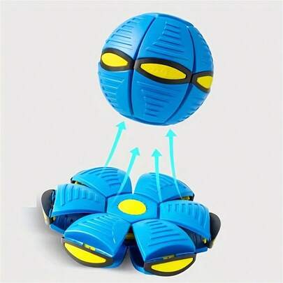 新奇弹力球宠物玩具，可变形球形玩具，吸引狗狗注意力，促进互动、跳跃、室内/室外敏捷性训练。送给宠物的完美礼物。