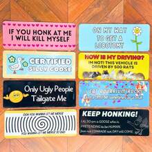 YJ PREMIUMS 10PC Funny Car Bumper Stickers |   Waterproof Auto Bumpers Sticker Decals For Cars Fun Cute Joke Hilarious Gag Humor Im Sorry Let Me Merge Honk Certified Silly Goose For Adults Gifts - 1 - 查看 5