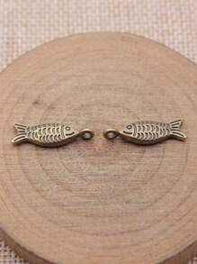 15 件/袋 20x6 毫米鱼形吊坠，适用于 DIY 珠宝制作 DIY 耳环、项链、手链、钥匙扣制作