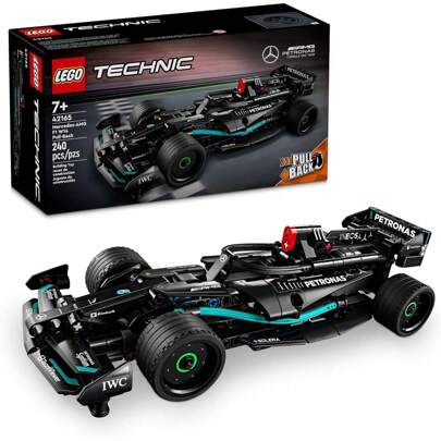 LEGO Technic Mercedes-AMG F1 W14 E Performance Coche de juguete con retroceso, Juego de construcción de vehículos para niños y niñas, Modelo de coche de carreras Mercedes, Regalo para niños a partir de 7 años, 42165