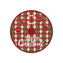 Christmas Tree Skirt Decorations, Santa Claus & Snowflake Designed Christmas Tree Skirt, Creative & Elegant Tree Skirt